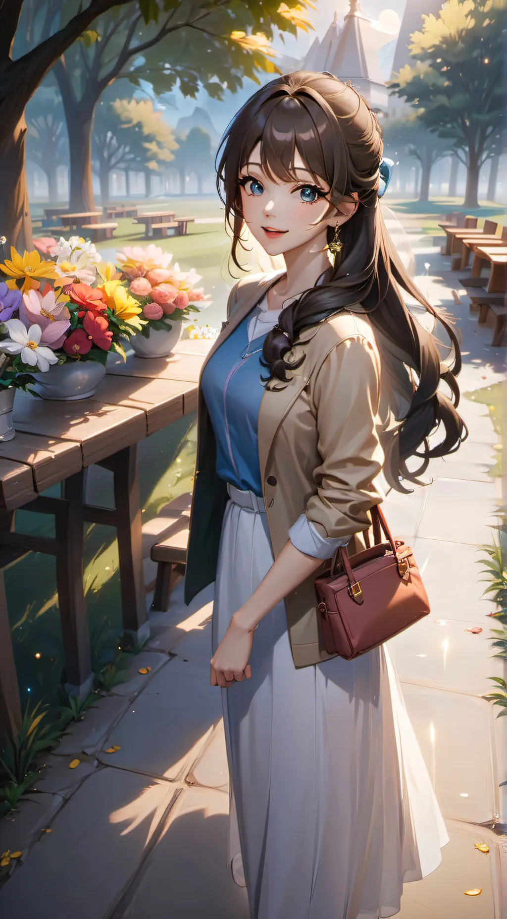 ai character: Rosé background