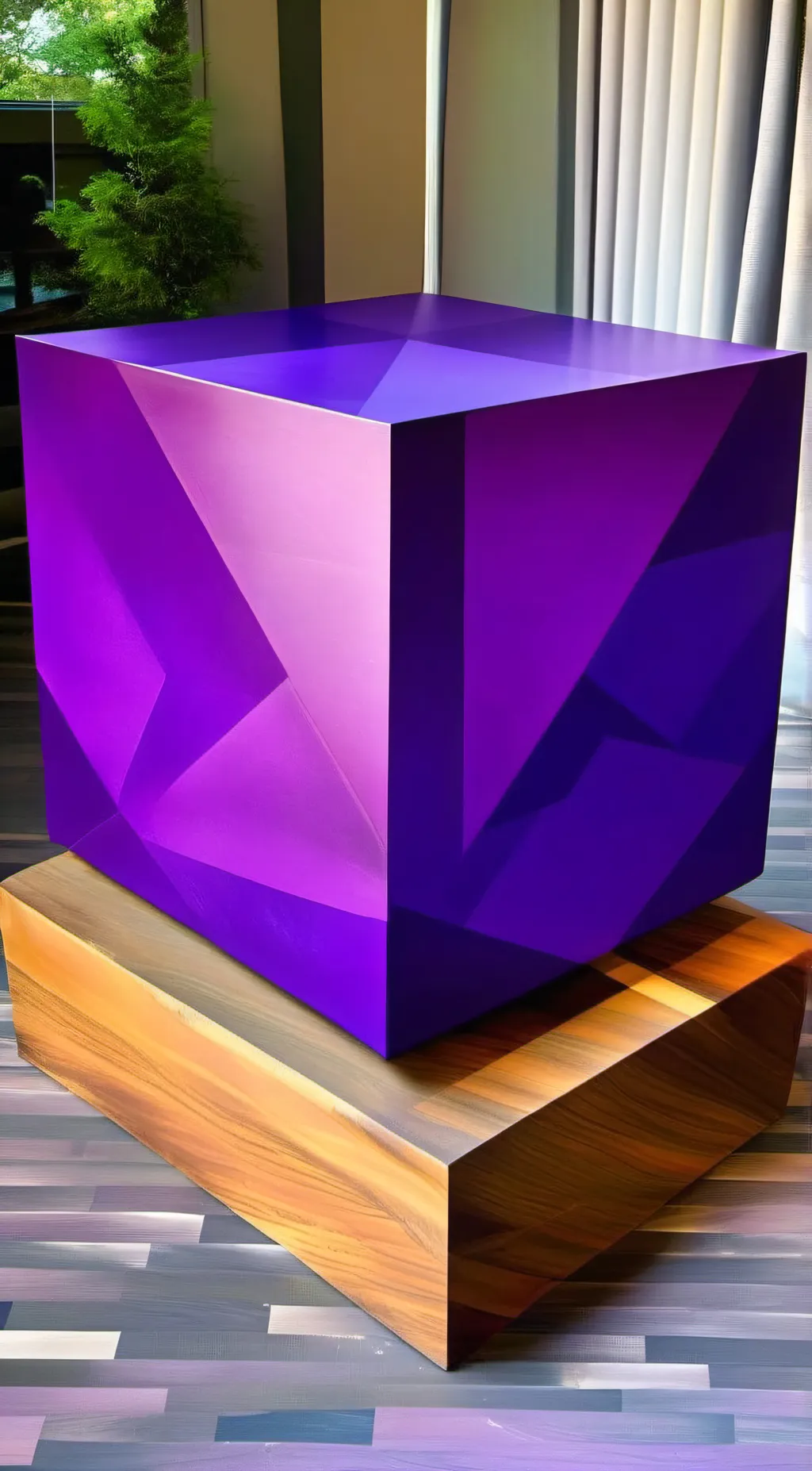 ai character: kevin the cube background