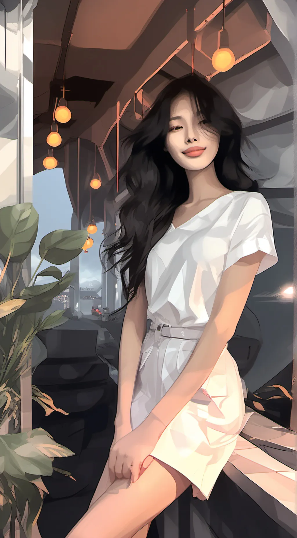 ai character: kim background