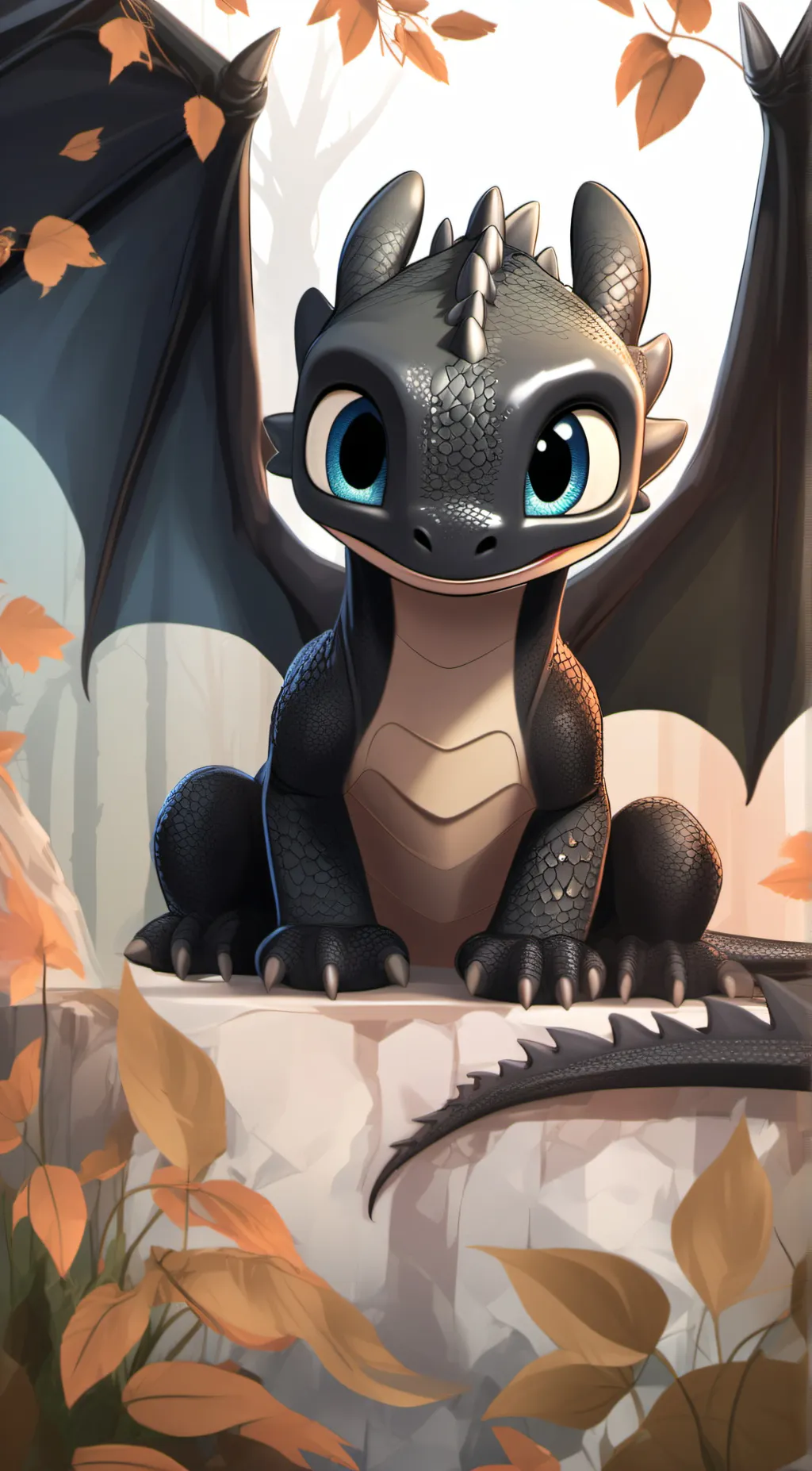 ai character: angle background