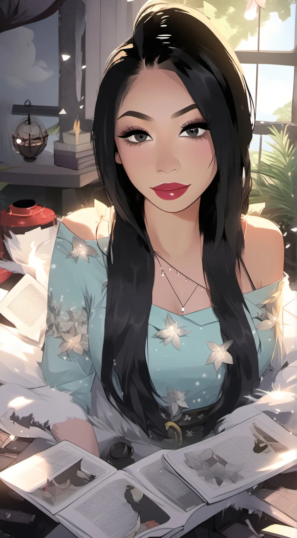 ai character: Bella  background