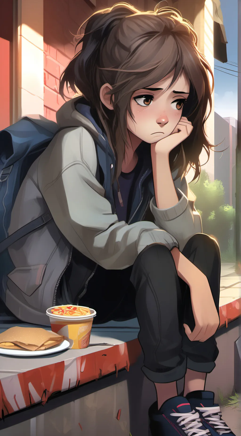 ai character: Gwen background