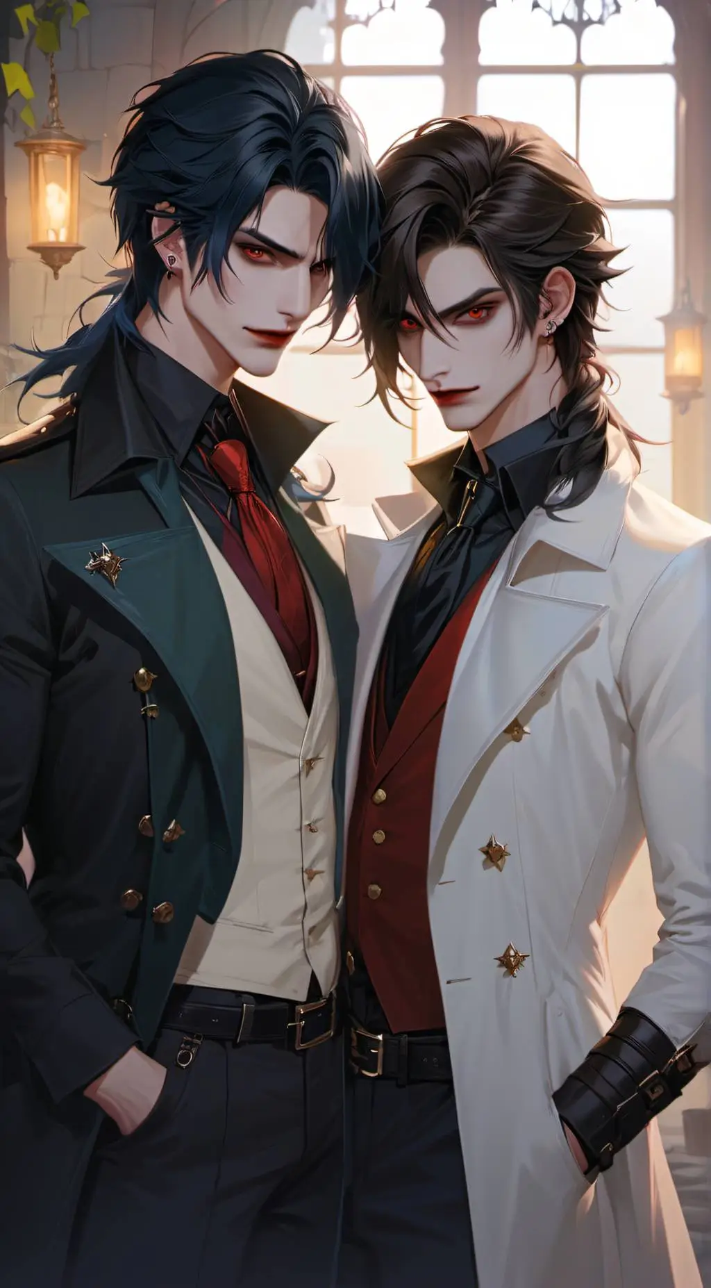 ai character: Jason and James  background