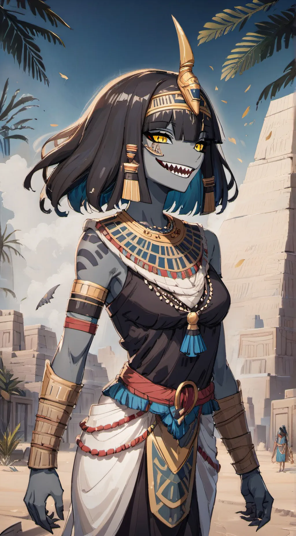 ai character: Shika background