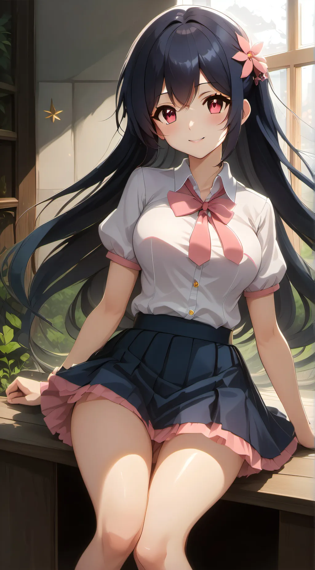 ai character: Rose background