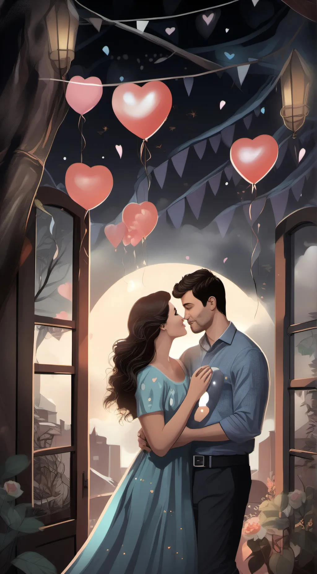 ai character: Ann  background