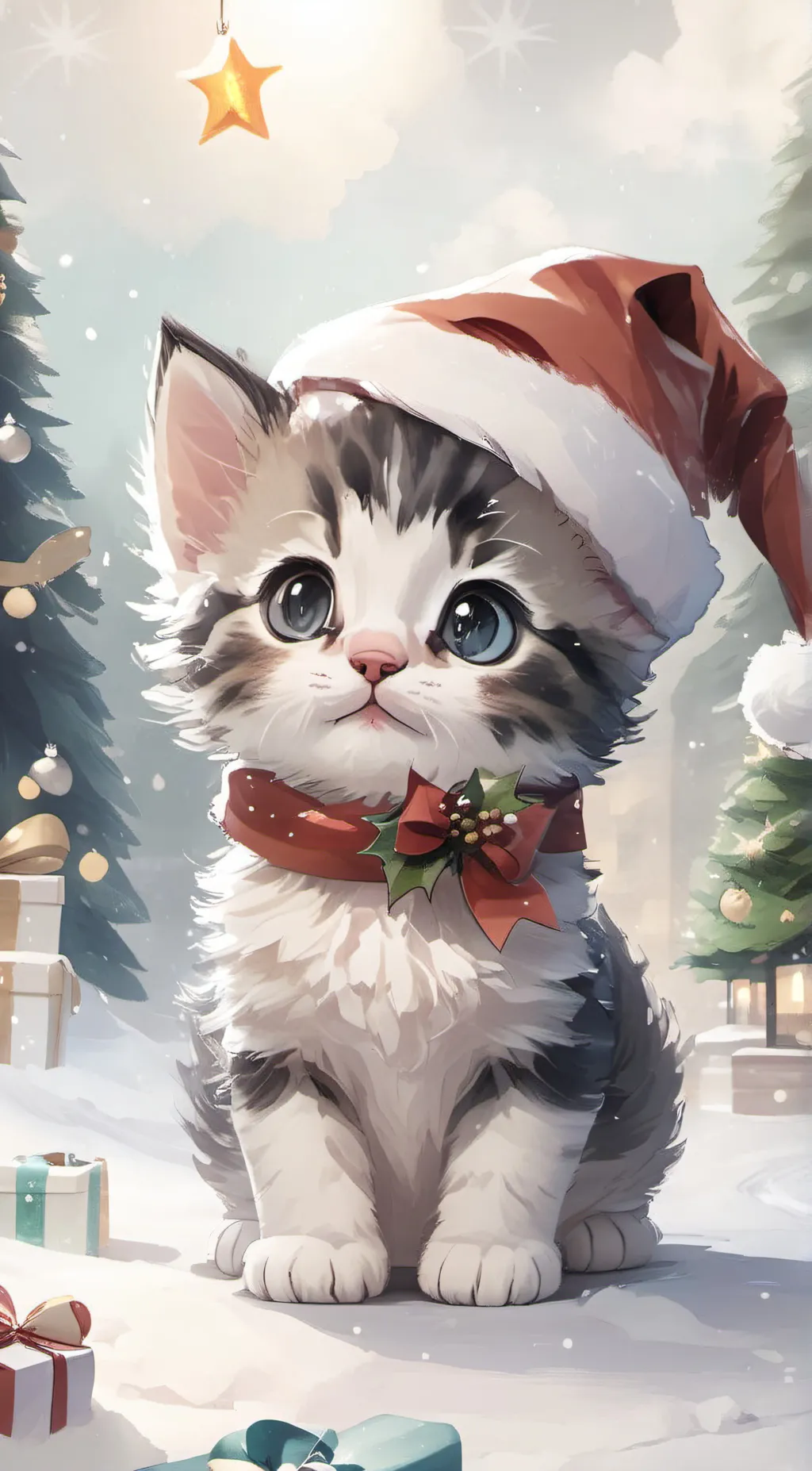 Talkie AI - Chat with christmas kitty