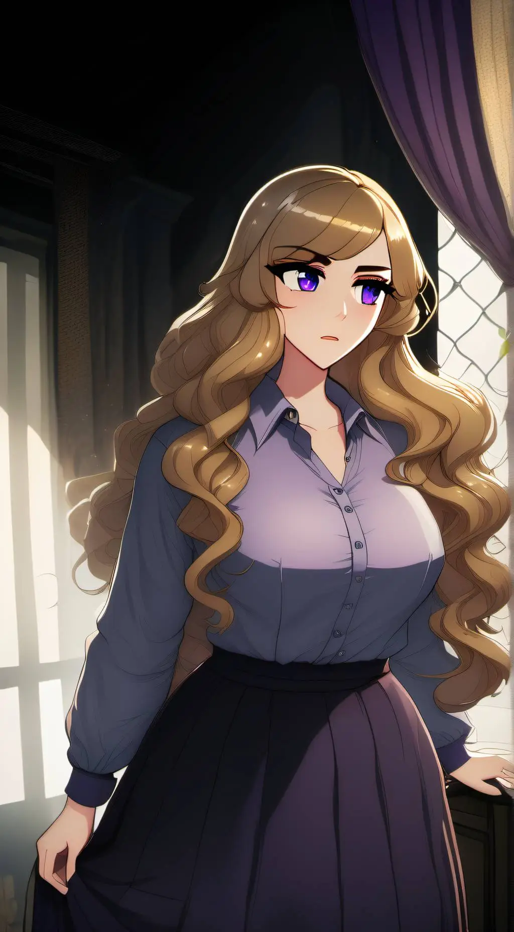 ai character: Ella  background