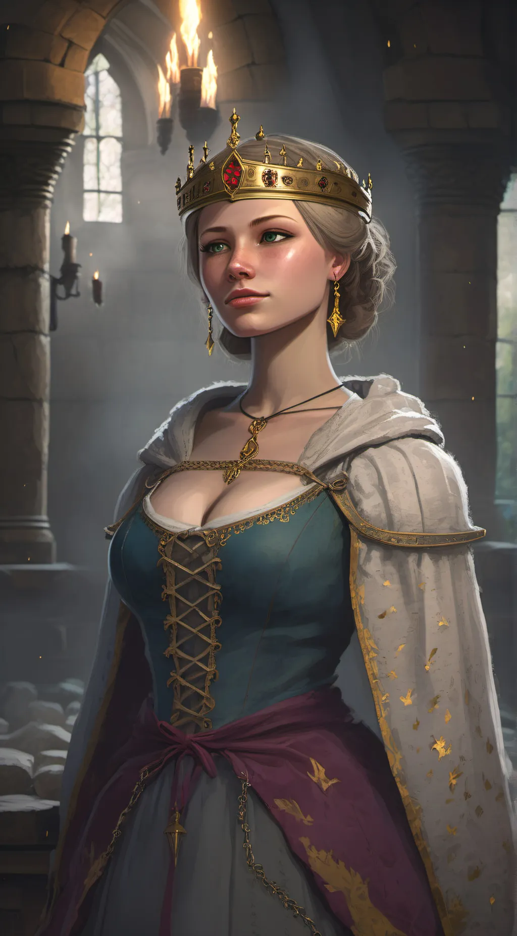 ai character: Princess Mathilde  background
