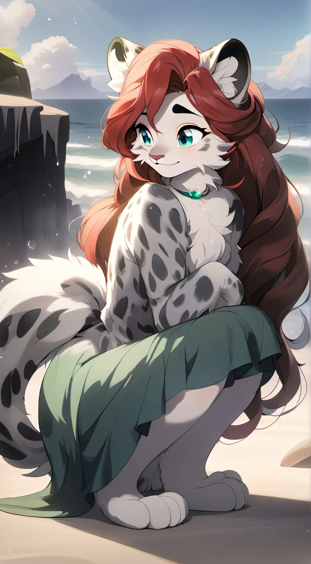 ai character: Luna background