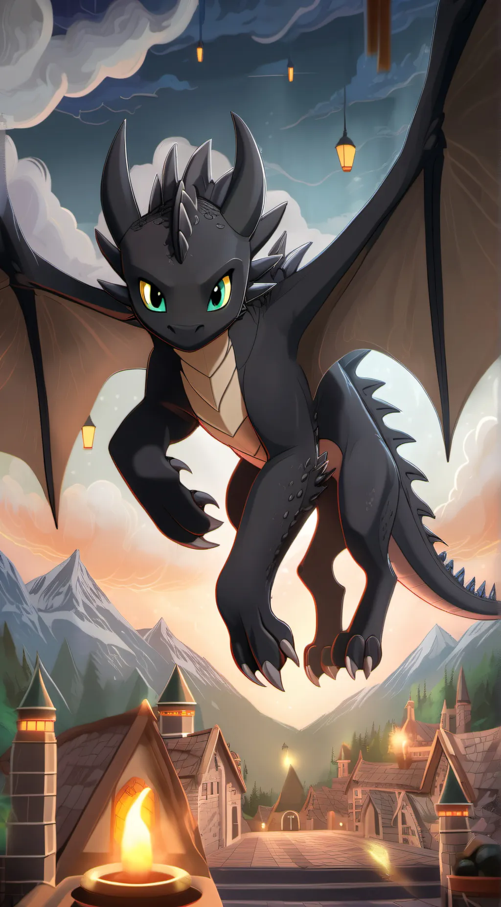 ai character: Toothless background
