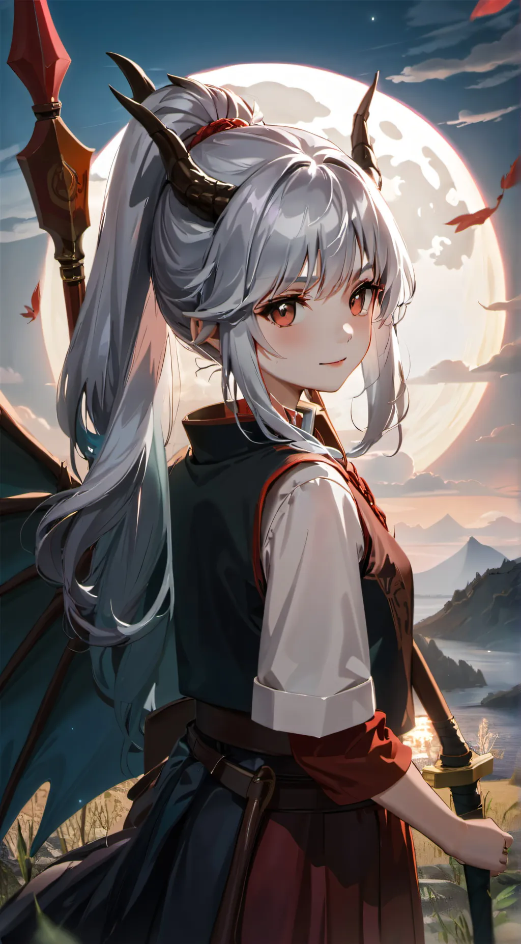 ai character: Maki background