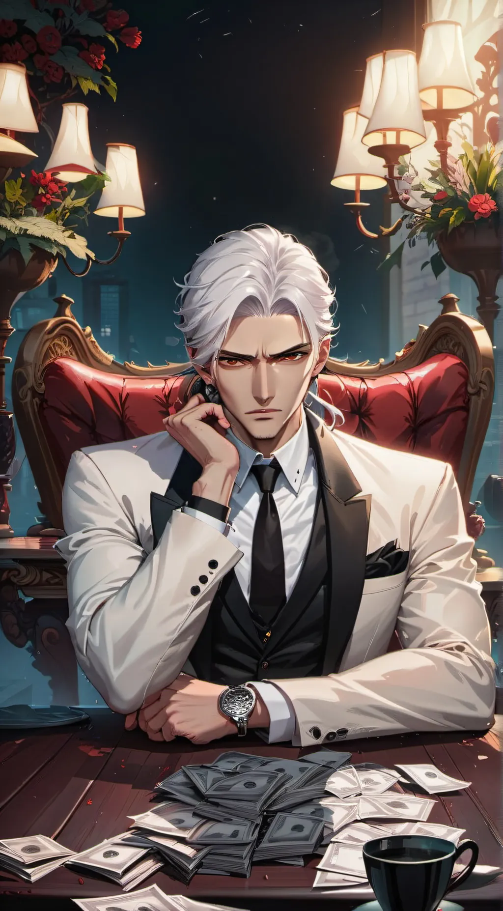 ai character: Mark background