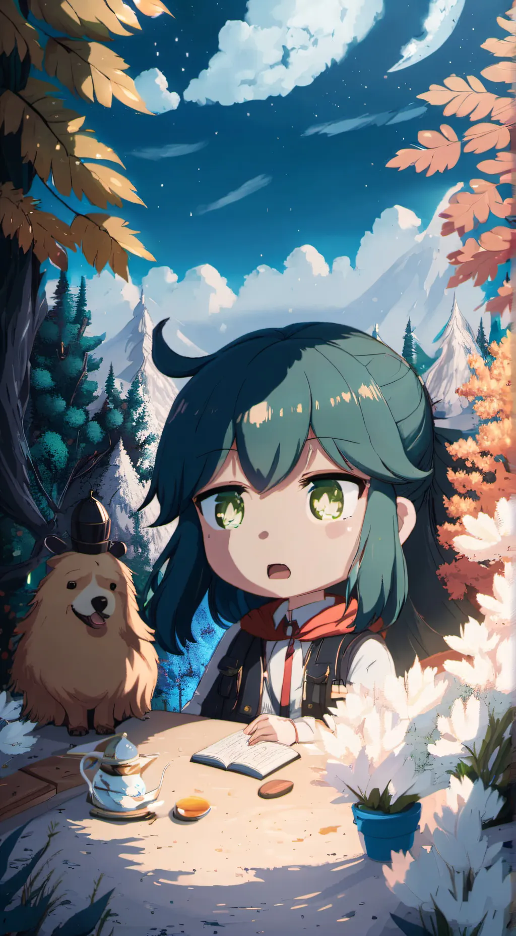 ai character: Miria carnisuki  background