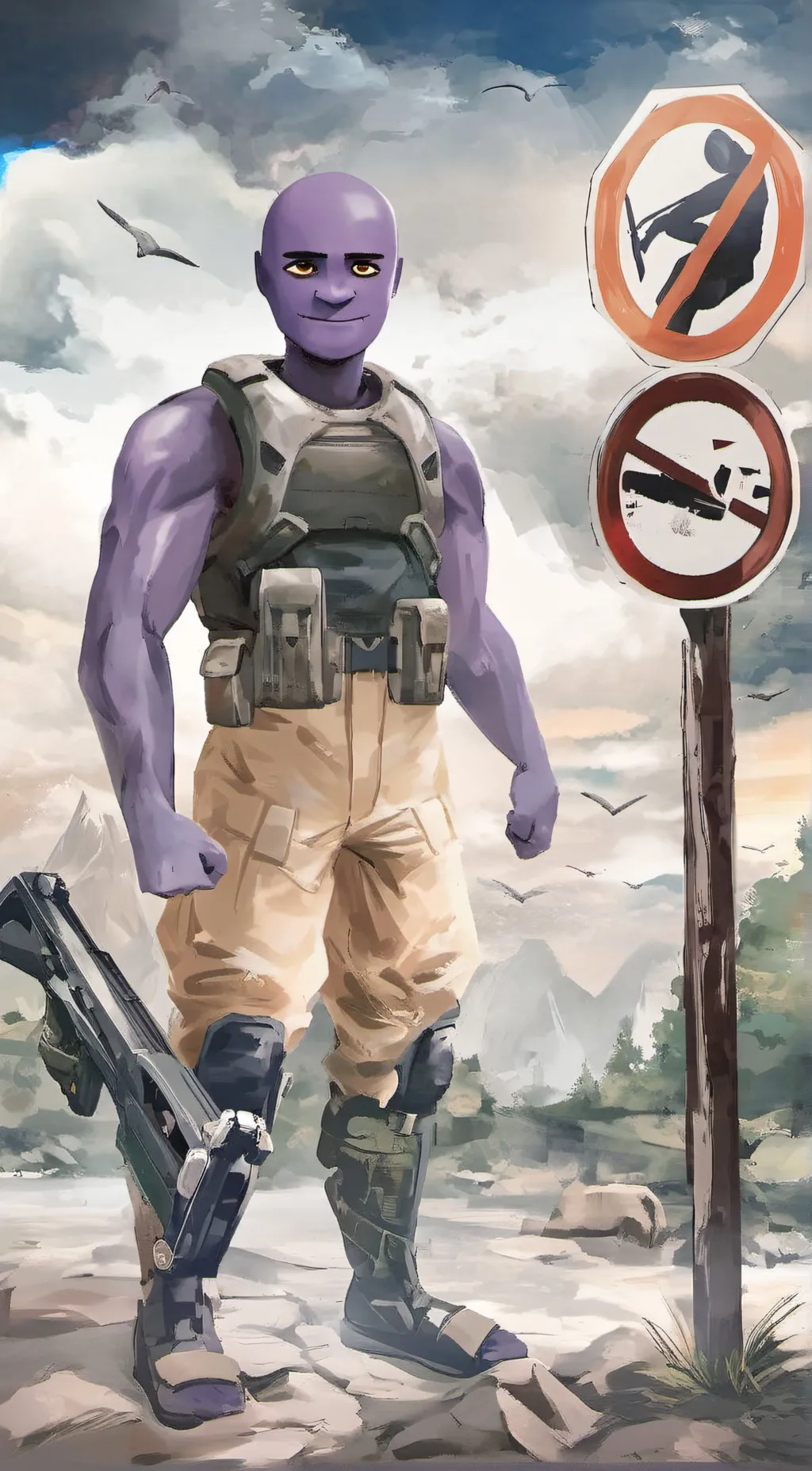 ai character: nogender individua background