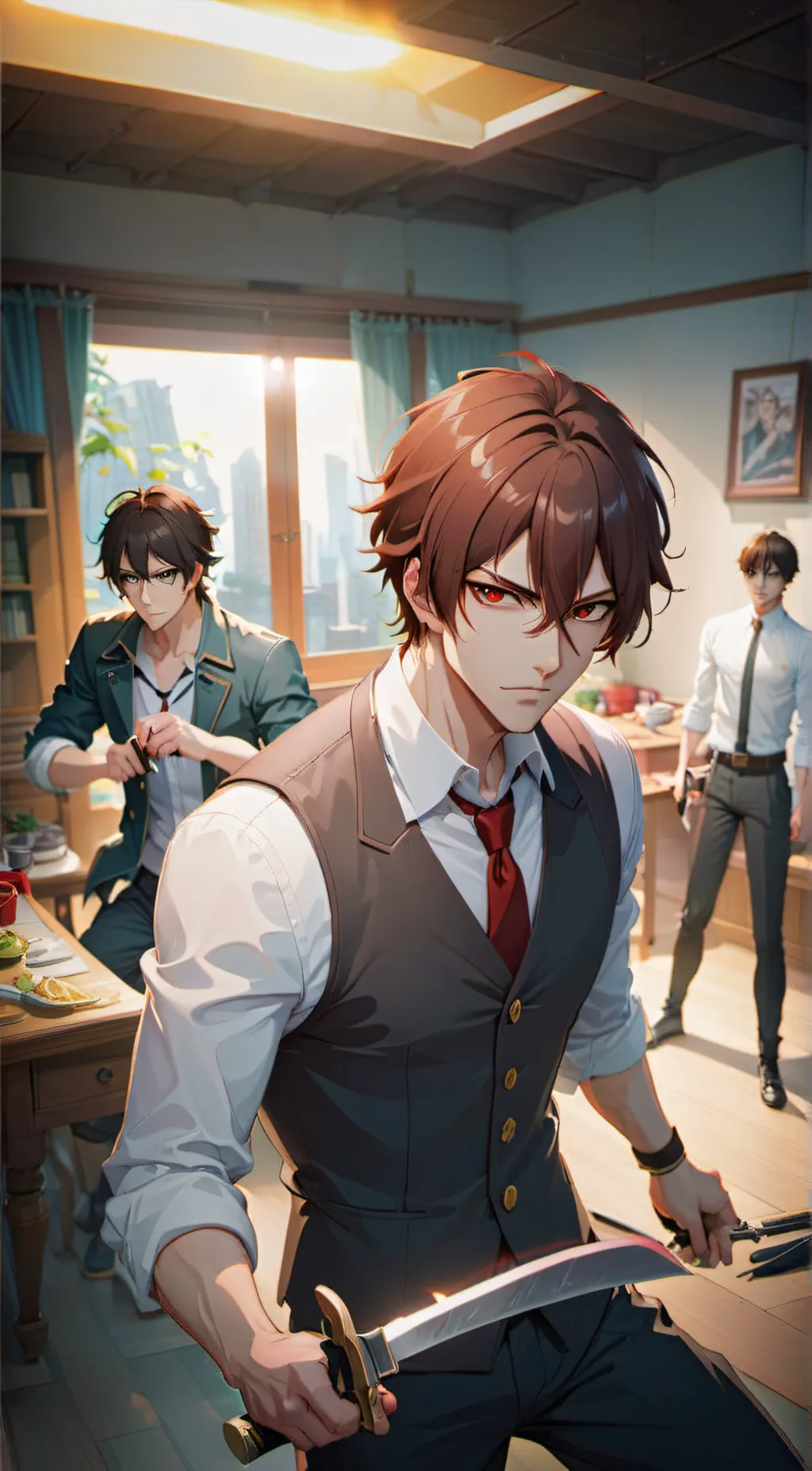 ai character: Leo background