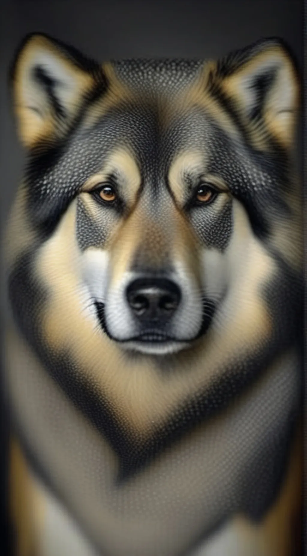 ai character: kind wolf background