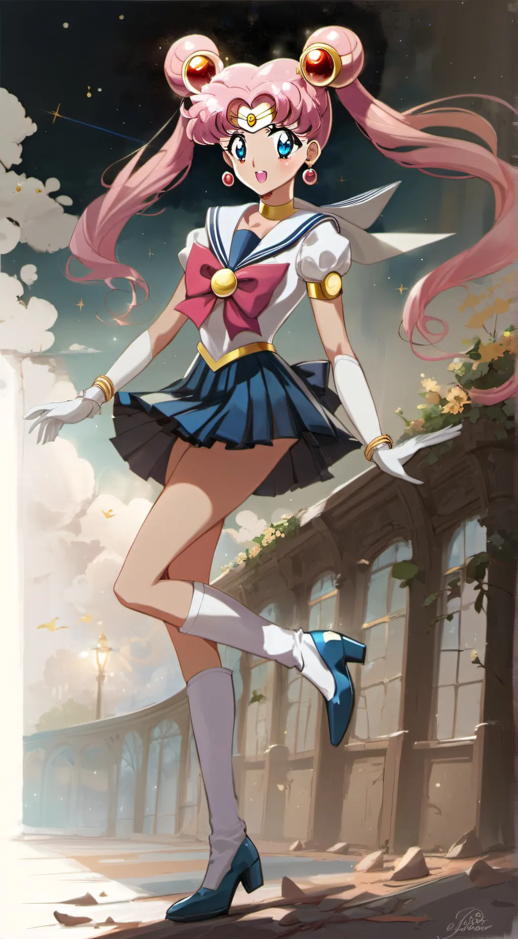 ai character: kousagi background