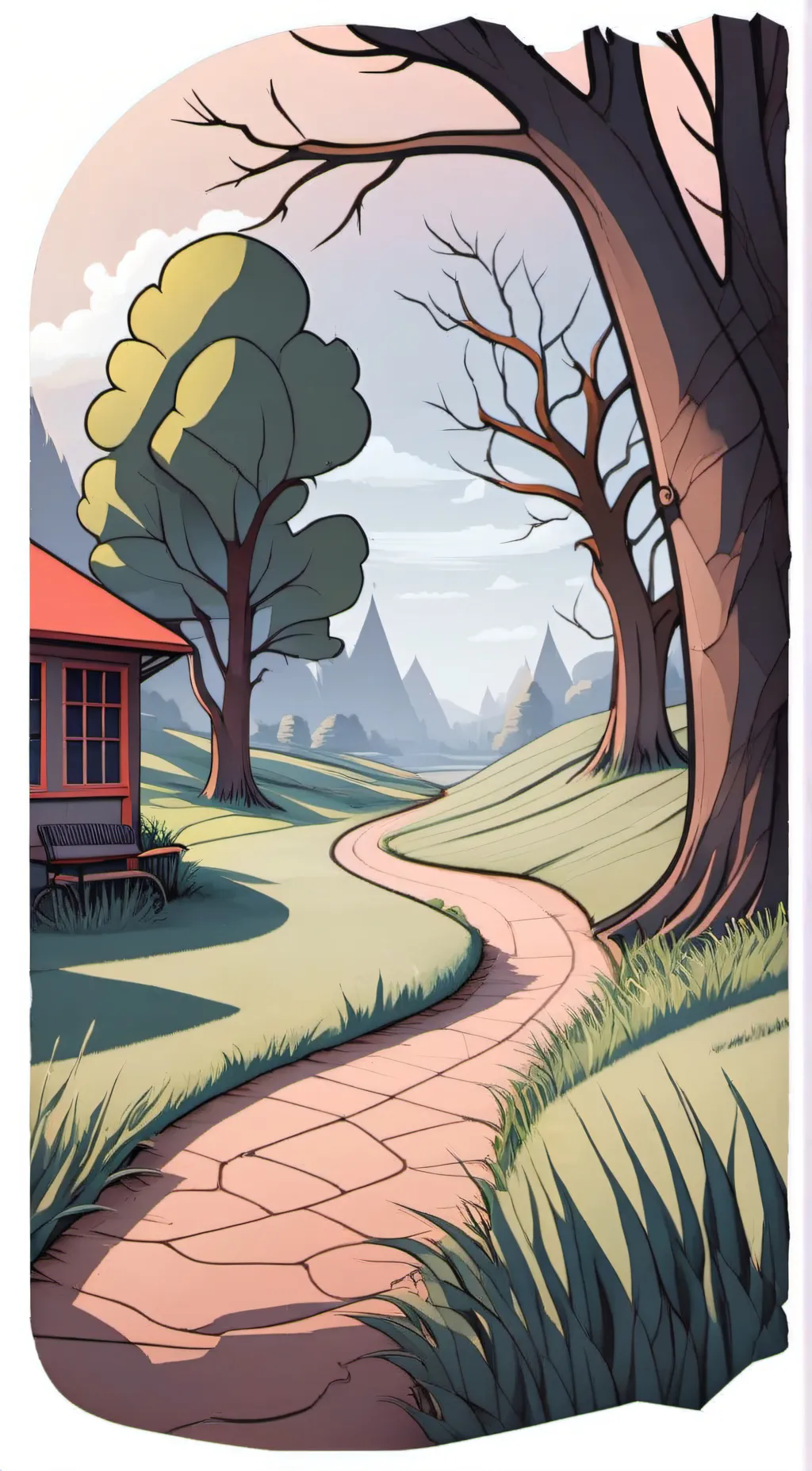 ai character: nature background