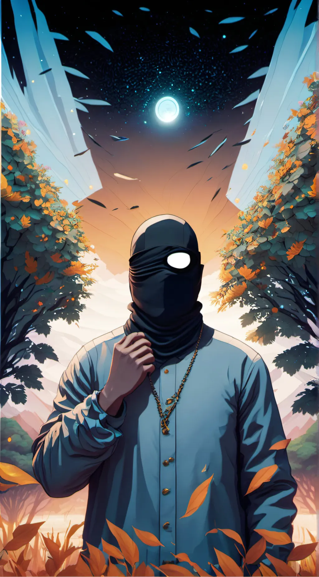 ai character: THESE HALLS SEE AL background