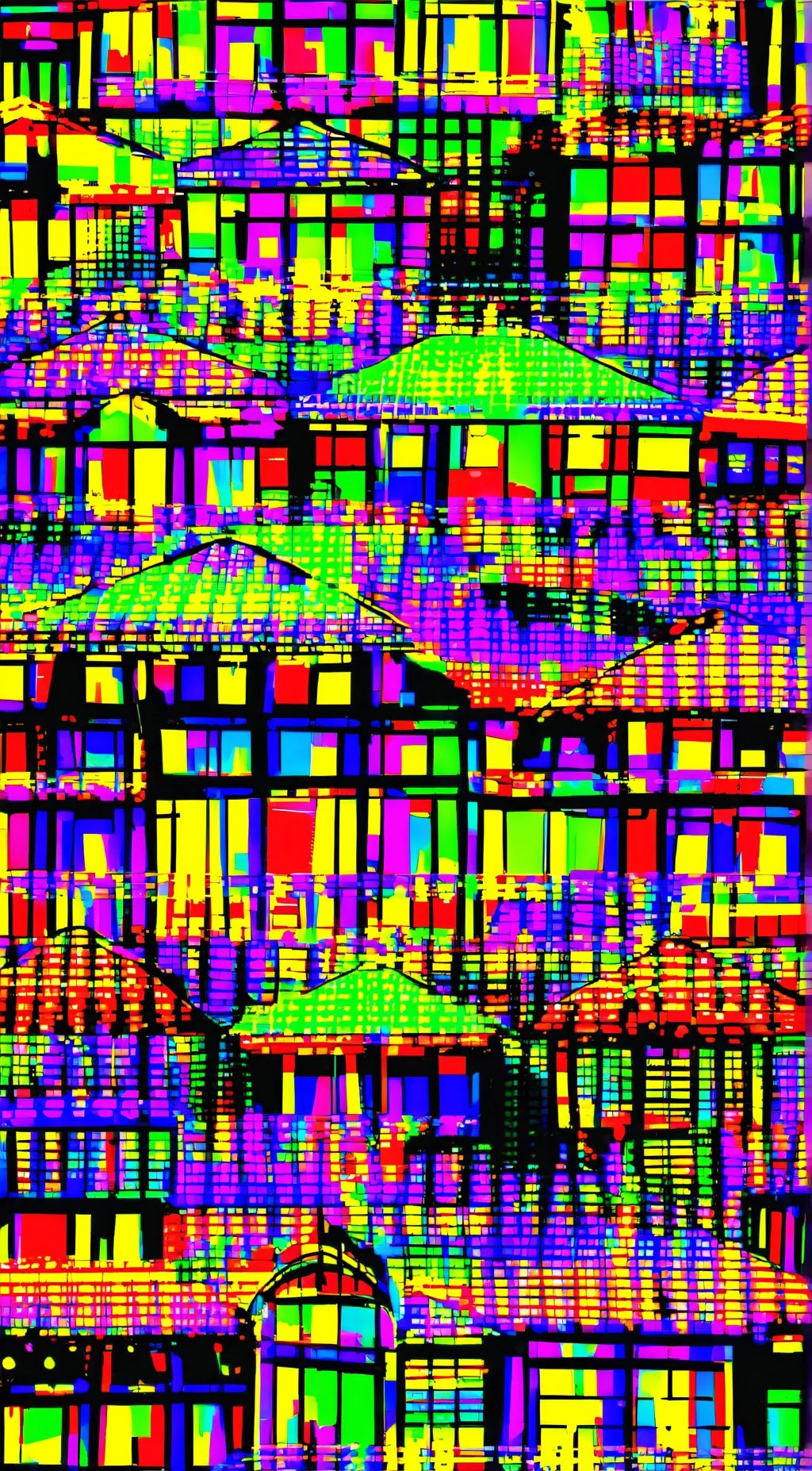 ai character:  Glitch error background