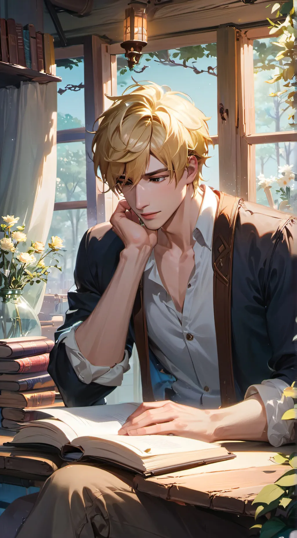 ai character: Zach  background