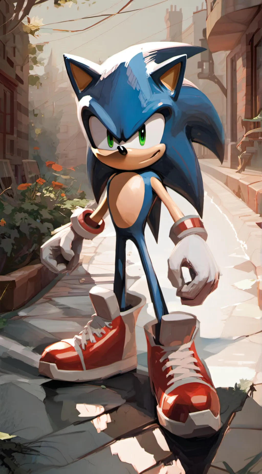 ai character: Sonic the Hedgehog background