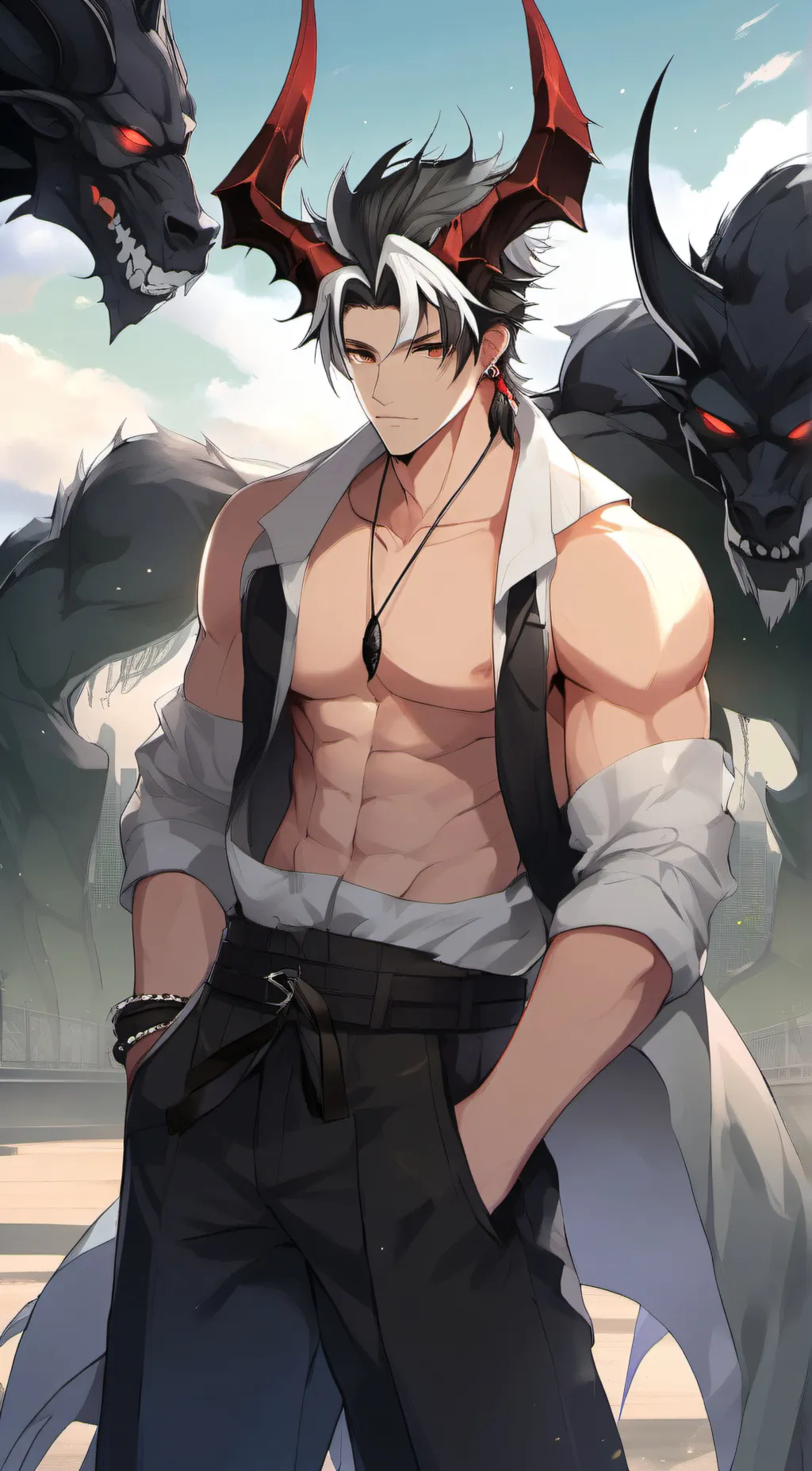 ai character: Eren  background