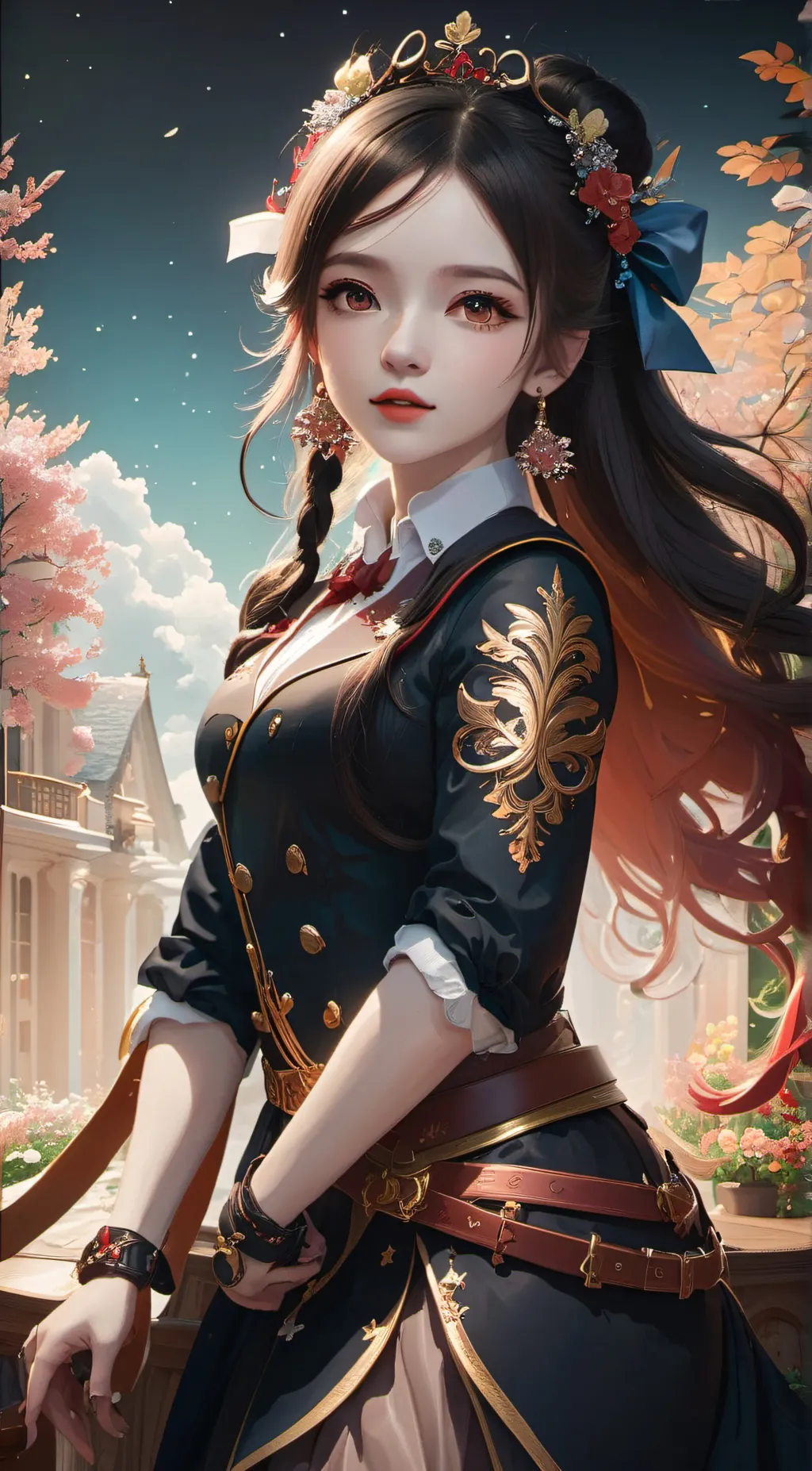 ai character: karina love  background