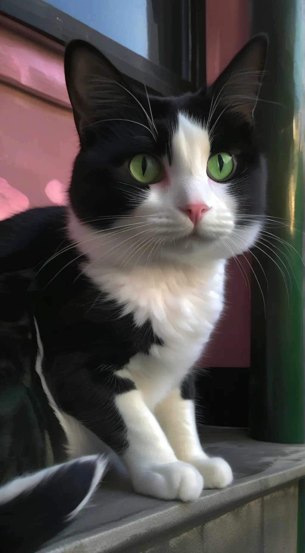 ai character: mittens  background