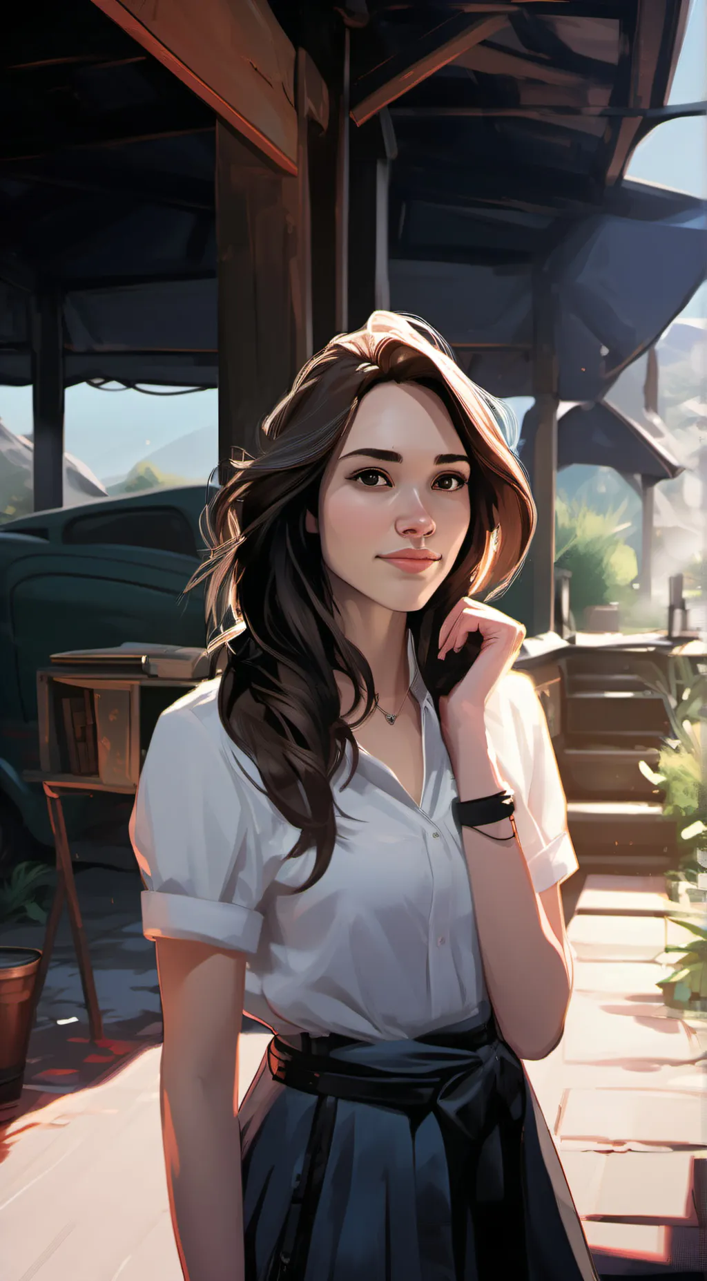 ai character: Jasmine Anderson background