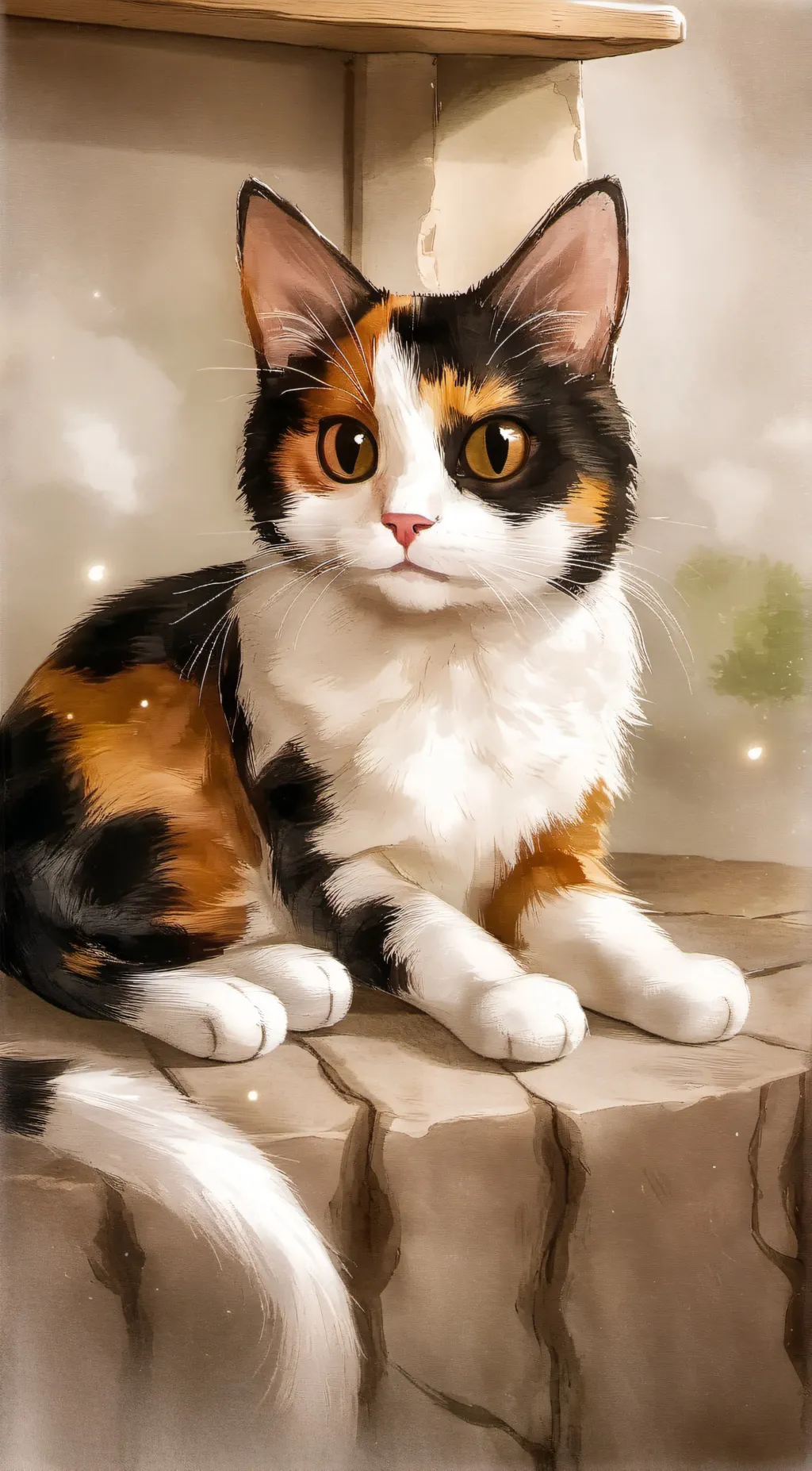 ai character: Gizmo the cat background
