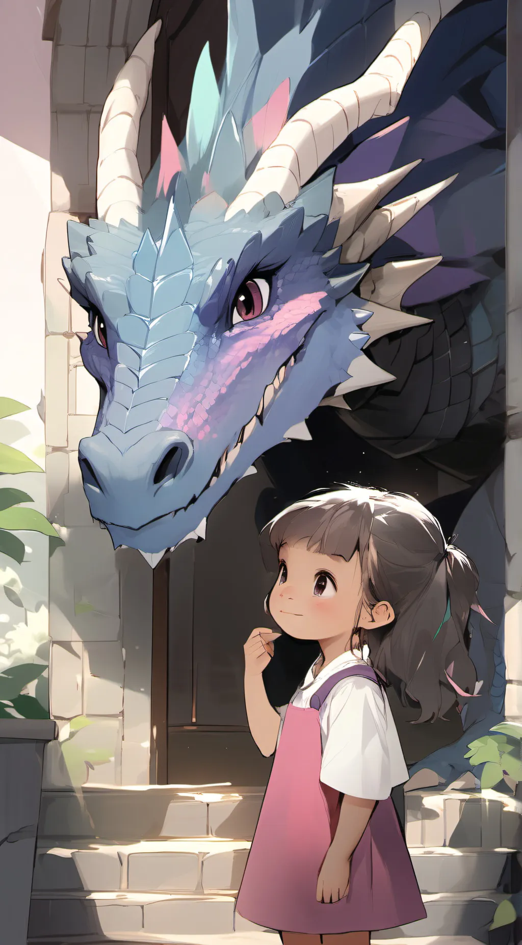 ai character: Lilly and Calasca  background