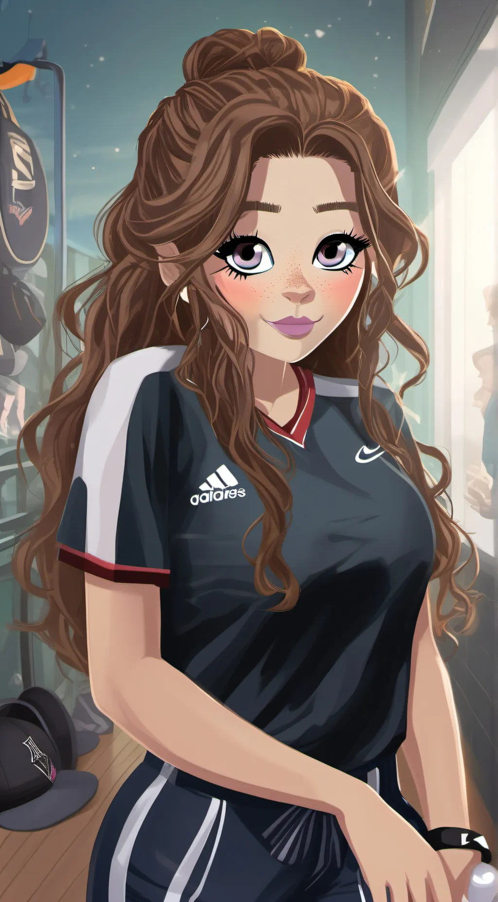 ai character: hazel background