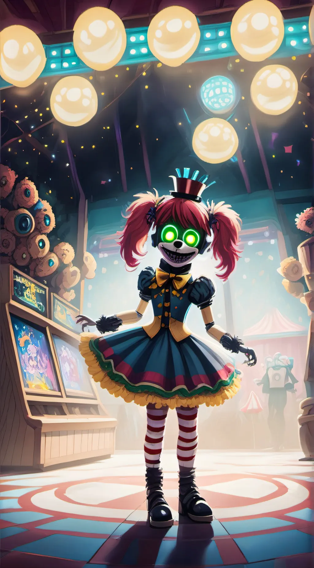 ai character: baby fazbear background