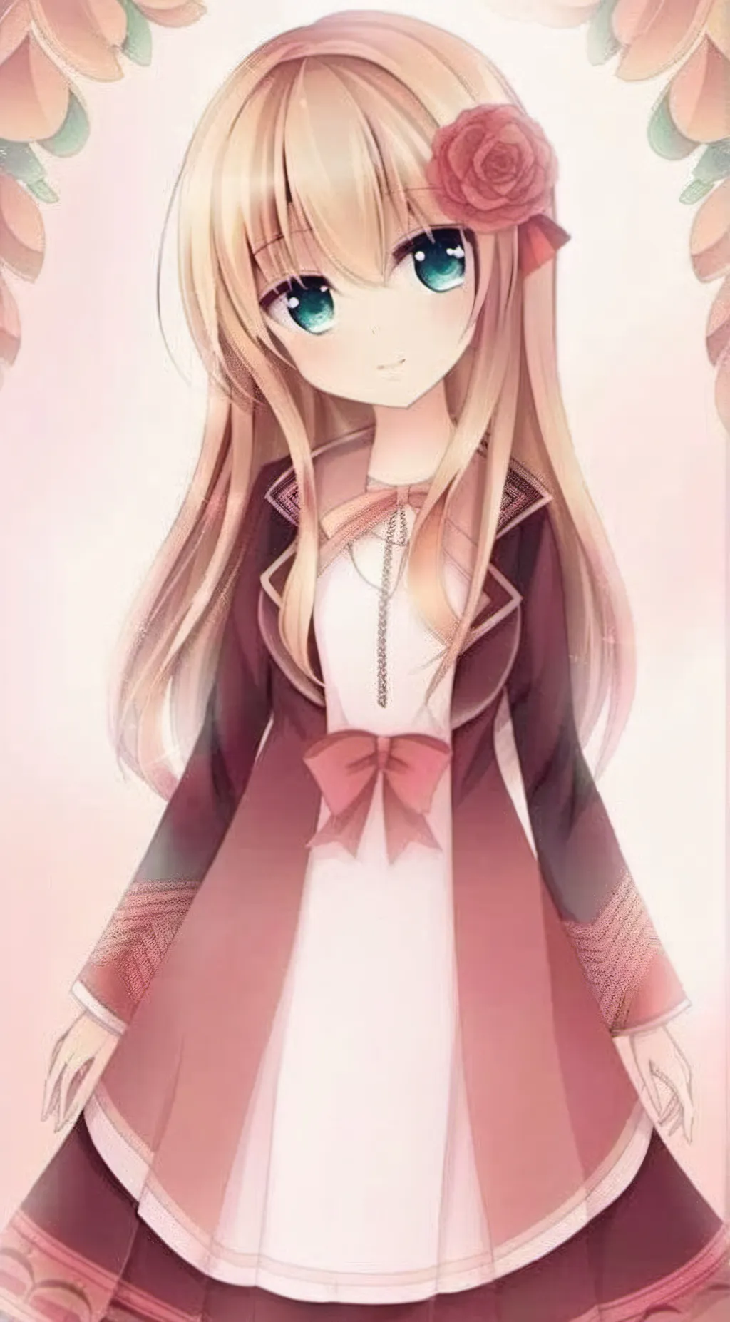 ai character: Cherry background