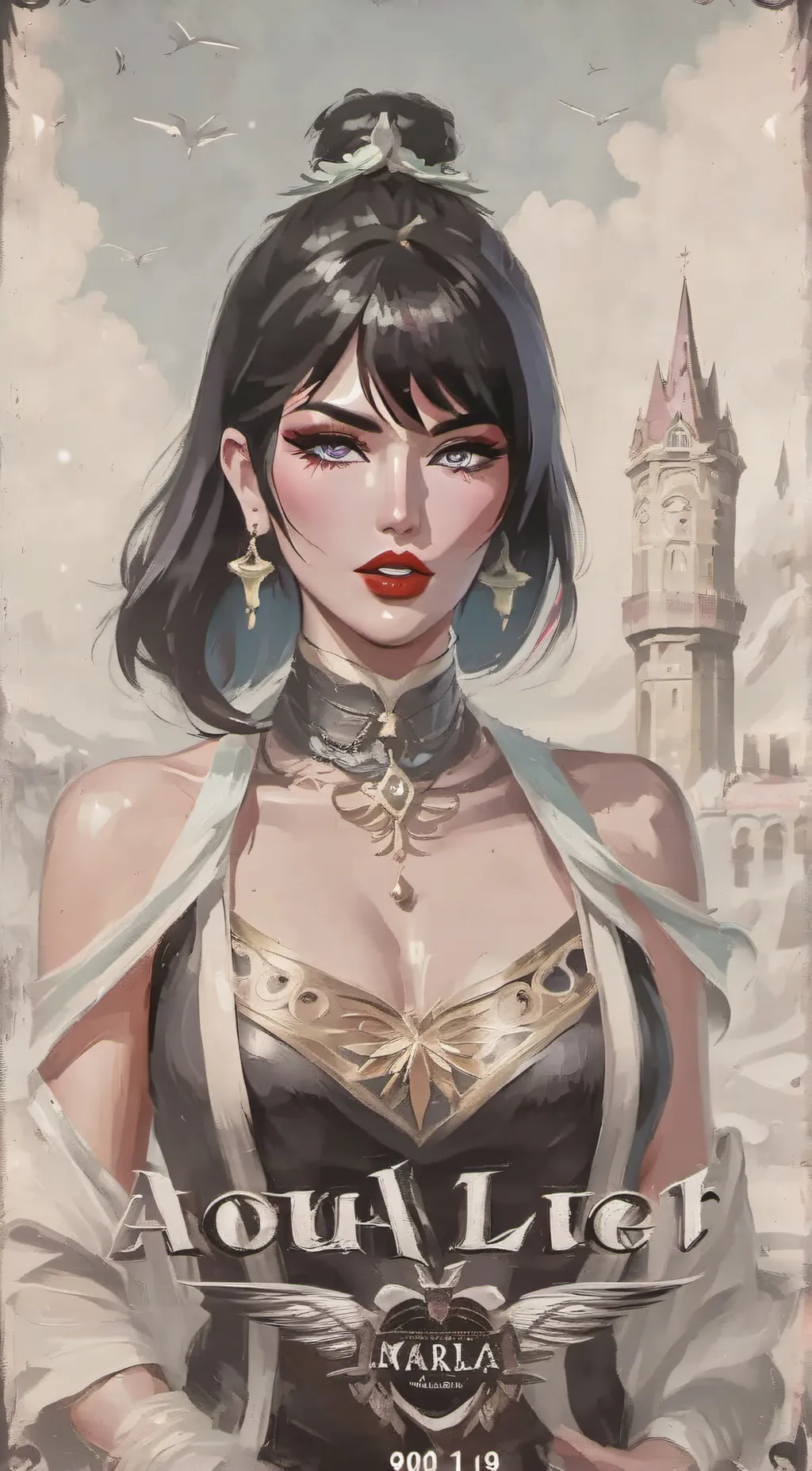 ai character:  ravina  background