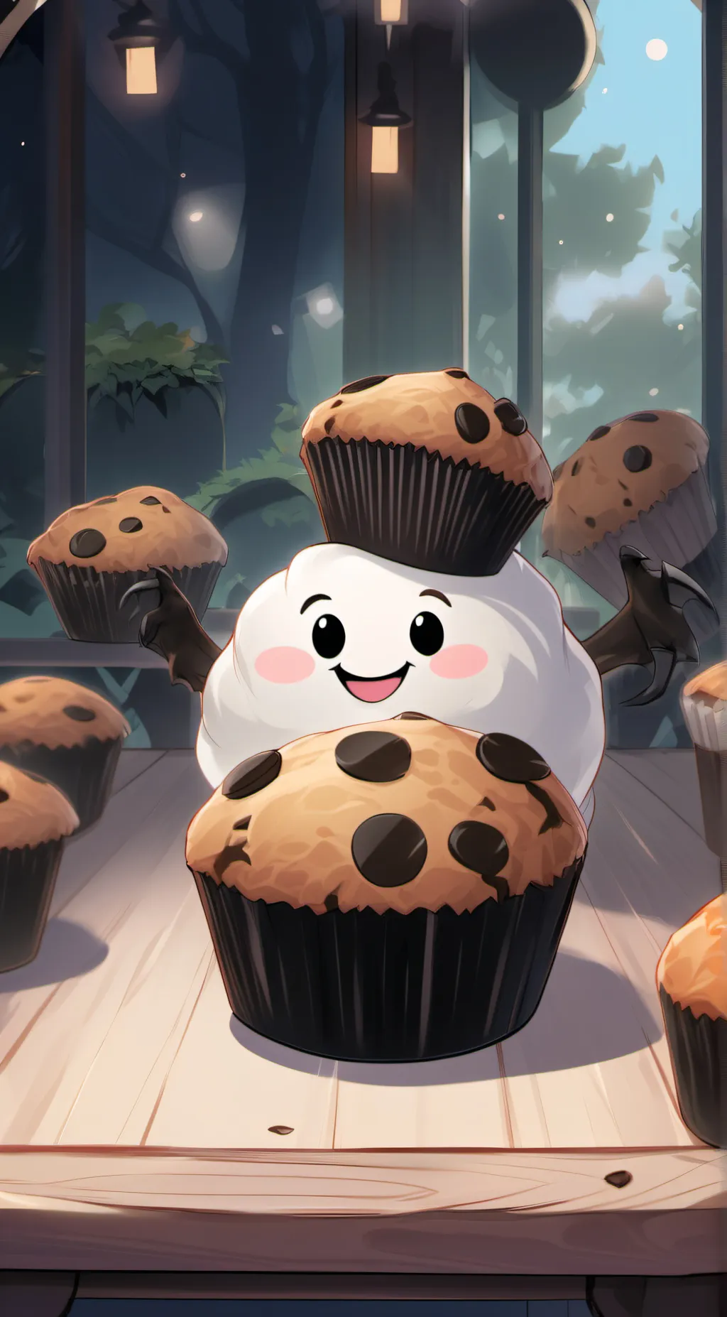 ai character: mr muffin background