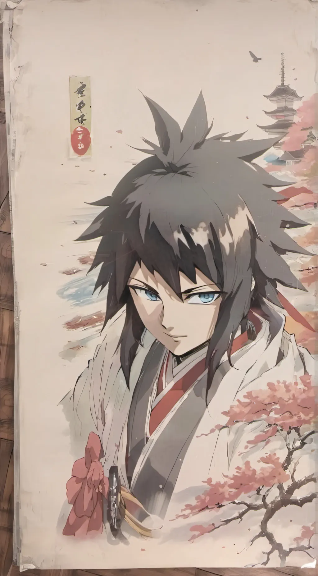 ai character: tomioka giyu  background