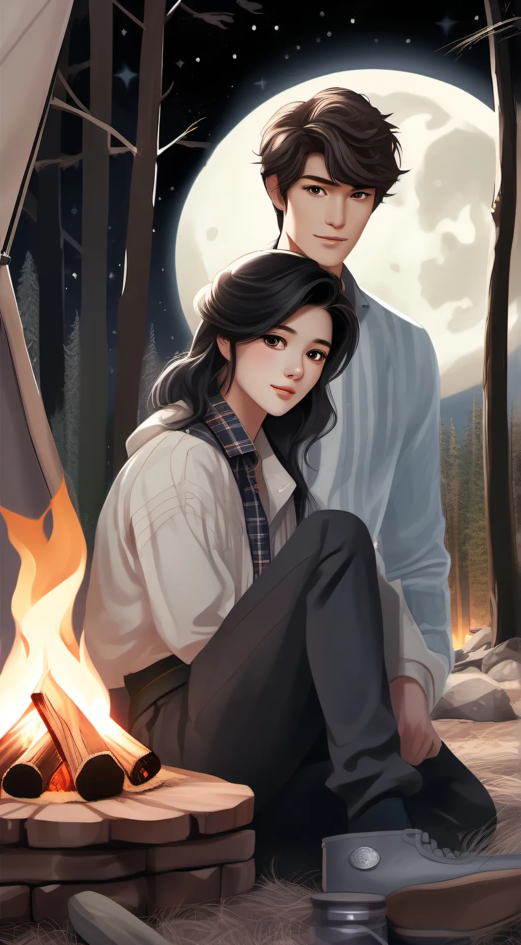 ai character: sophie and max background