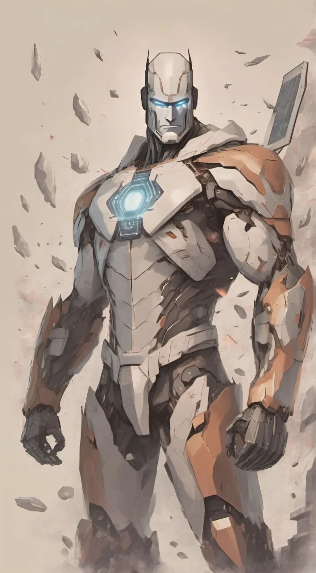 ai character: Titan computer man background