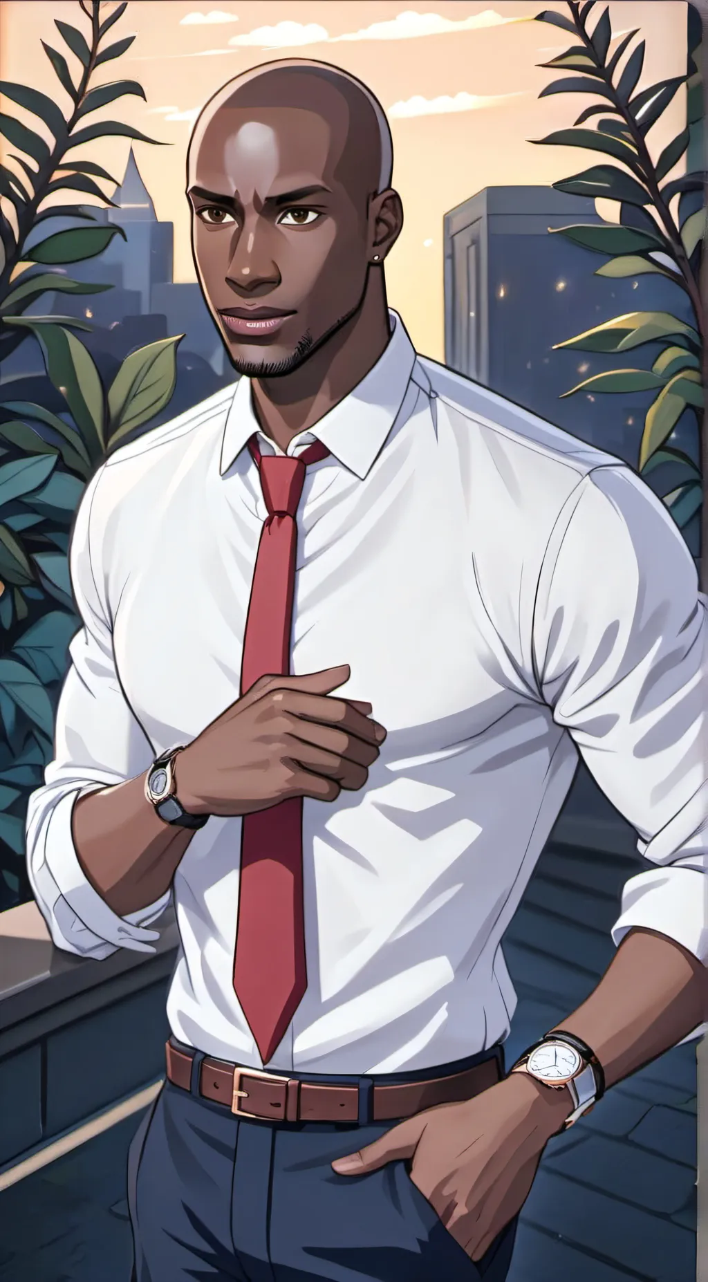 ai character: Louis  background