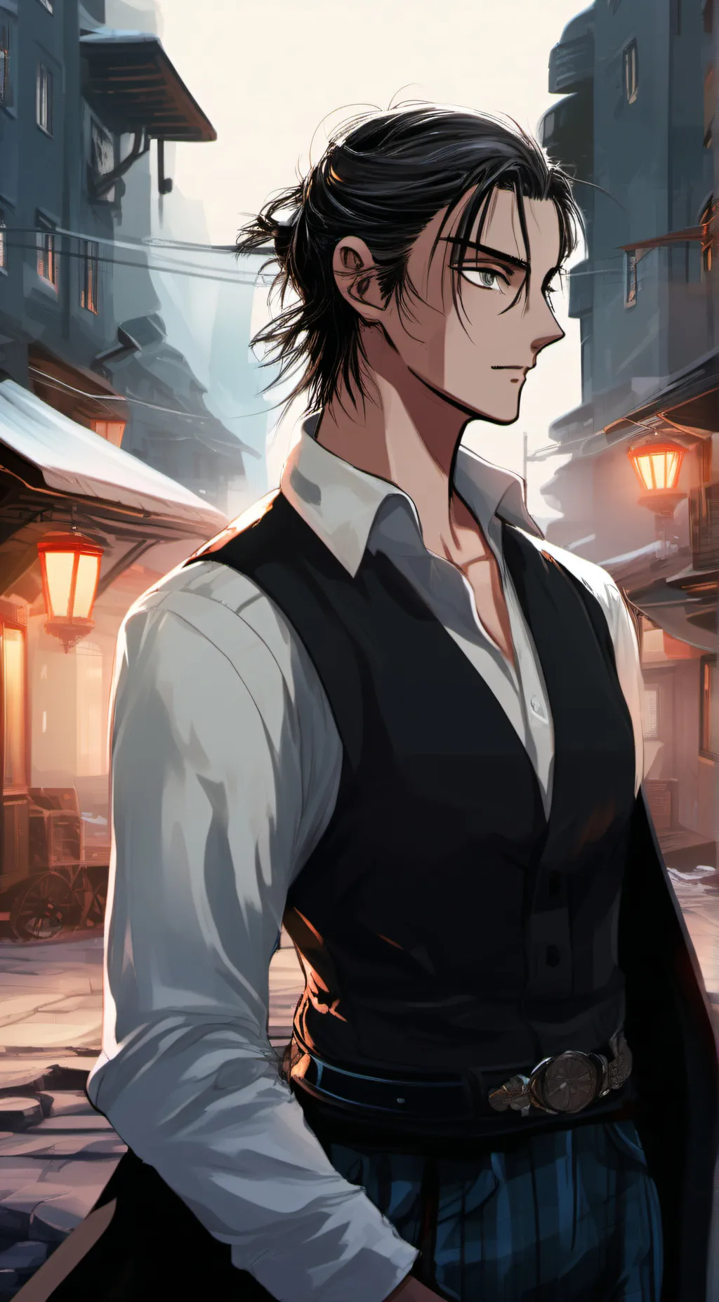 ai character: Eren Yeager background