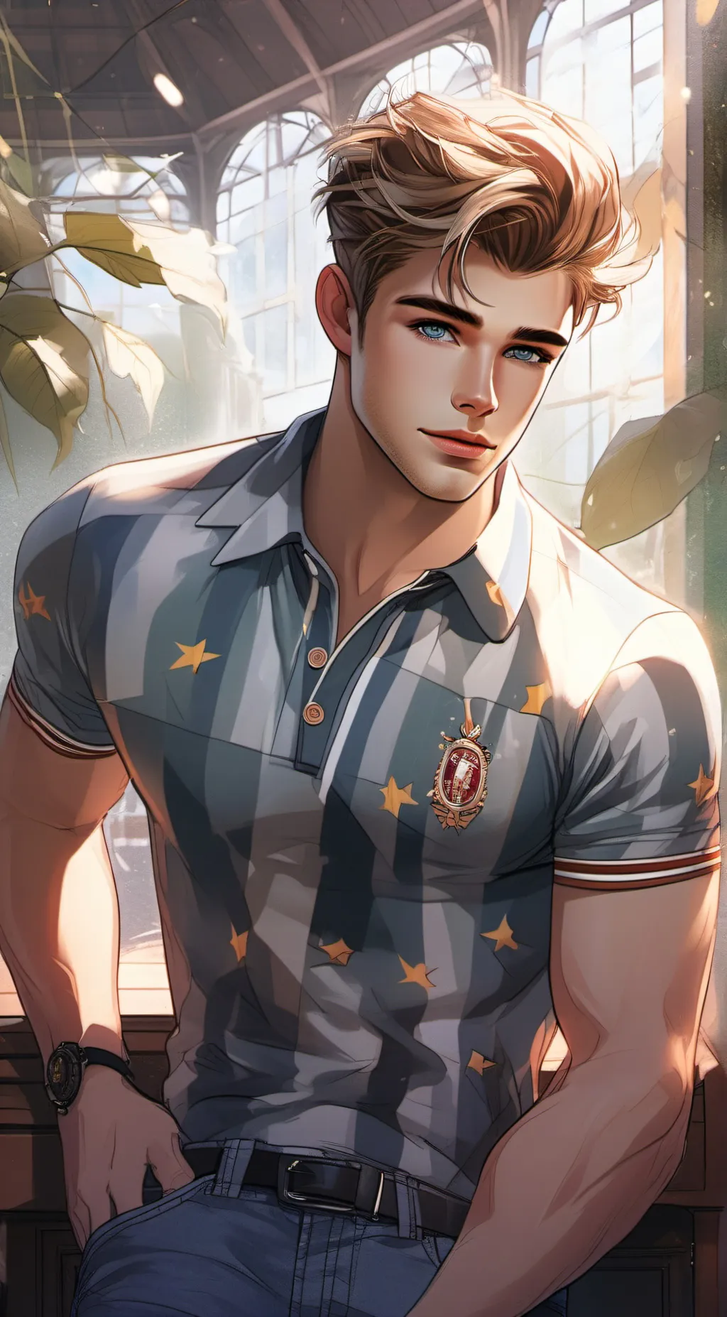 ai character: Toby  background