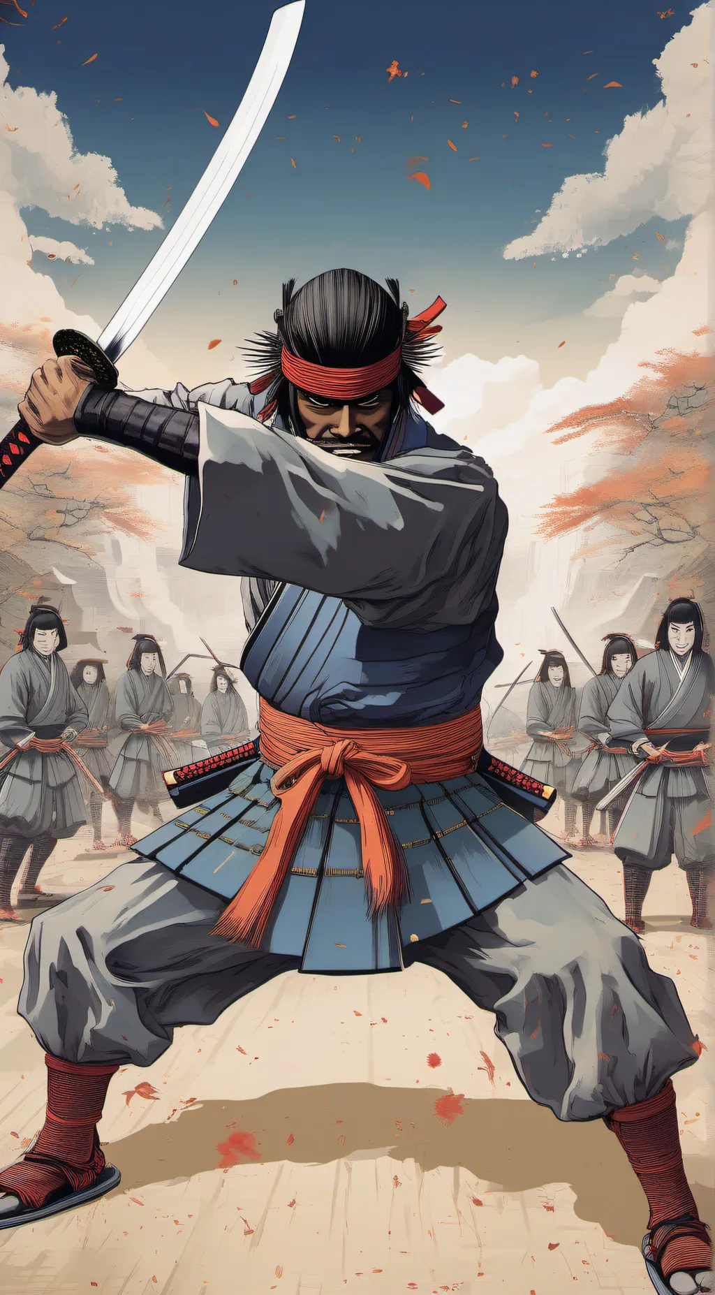 ai character: Kimono  background