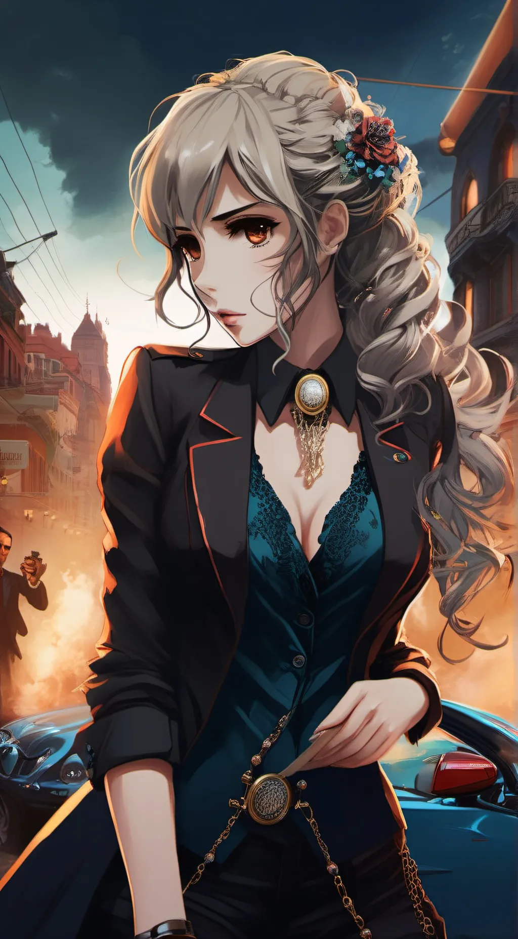 ai character: Rioa  background