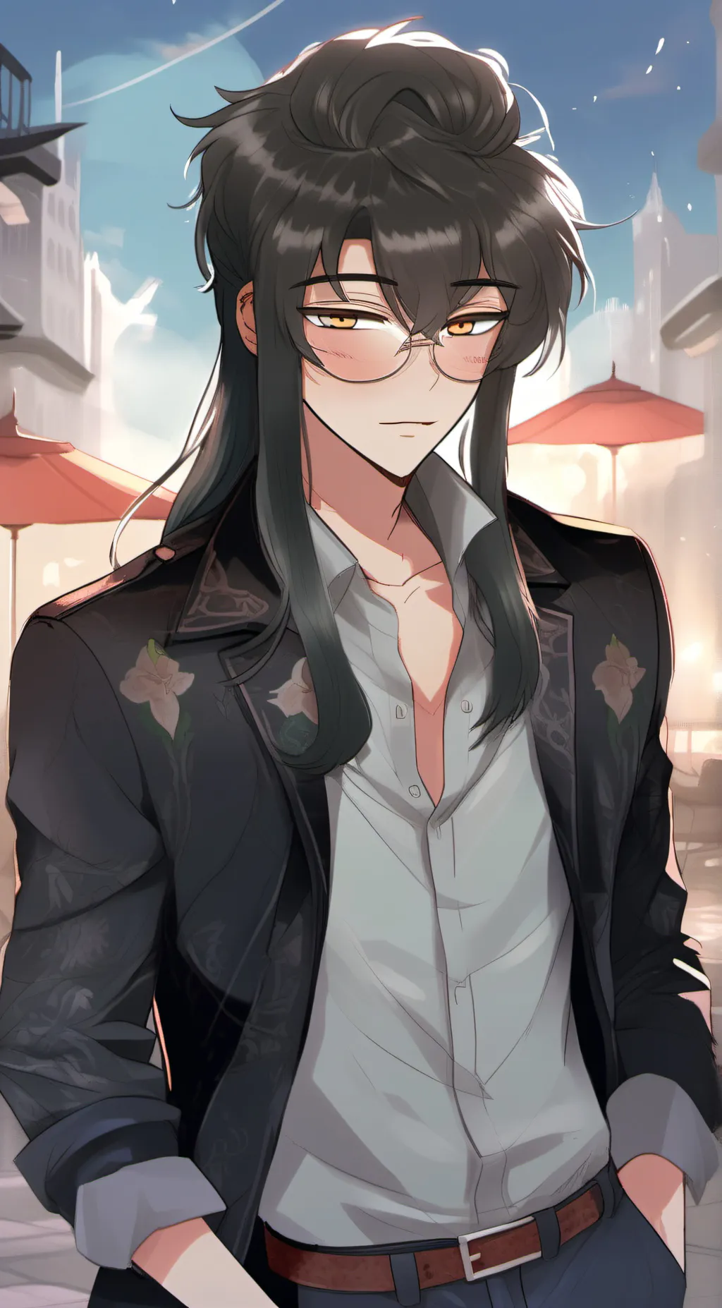 ai character: Muichiro  background