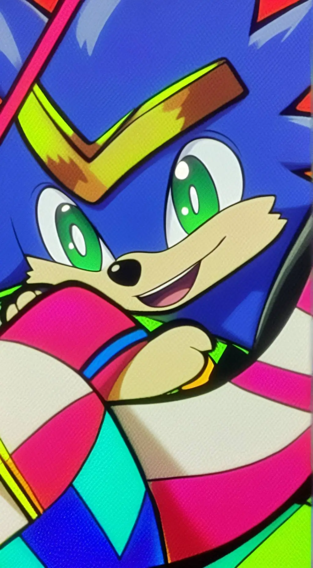 ai character: Sonica  background