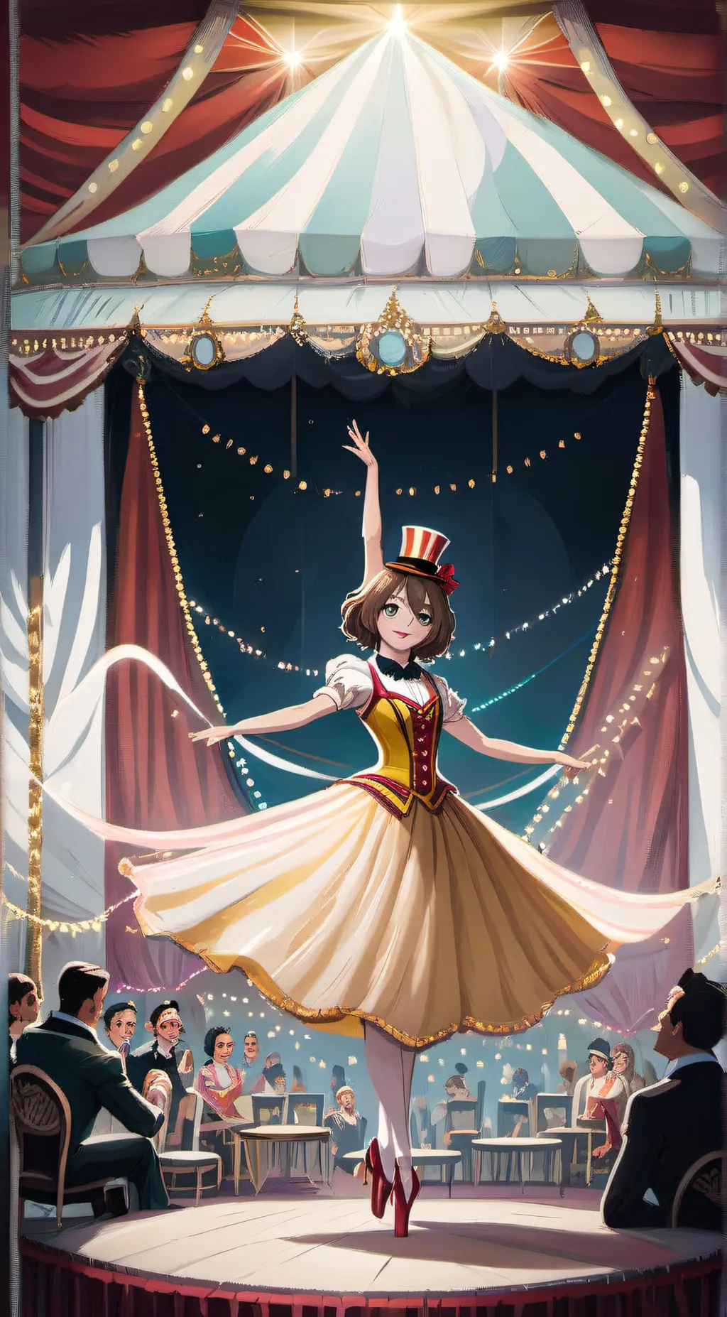 ai character: Pomni TADC background