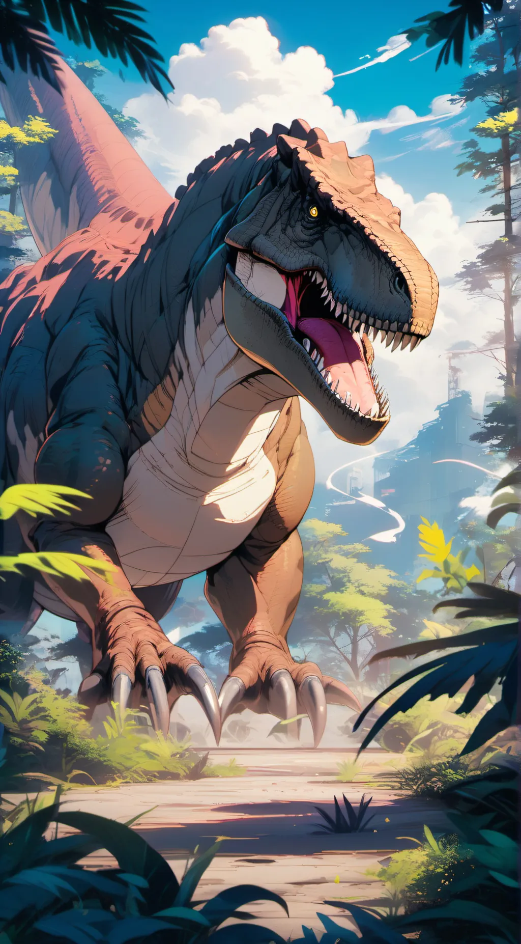 ai character: Giganotosaures background